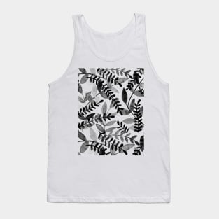 Watercolor branches - black and white Tank Top